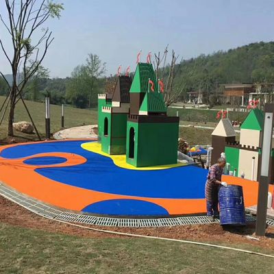 سعر جيد أرضيات مطاطية EPDM إبداعية مع لون قوس قزح أحمر أزرق أصفر متصل