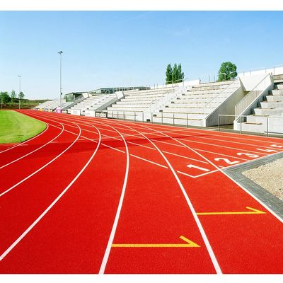 سعر جيد مسار الركض لمسافات طويلة سطح مطاطي 8M × 400M يتلاشى ومقاوم للأشعة فوق البنفسجية مسار سلس متصل