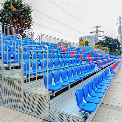 سعر جيد Temporary Outdoor Chairs Gym Aluminum Bleachers with Plastic Seats متصل