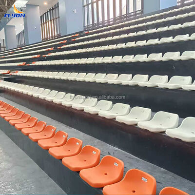 سعر جيد مقاعد ملاعب بلاستيكية متينة من البولي إيثيلين عالي الكثافة (HDPE) مع ميزات مقاومة للأشعة فوق البنفسجية ومقاومة للحريق للملاعب الرياضية الخارجية متصل