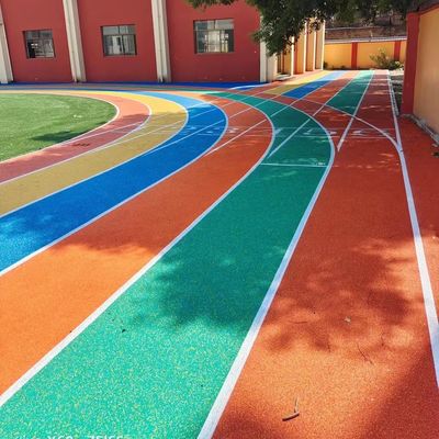 سعر جيد مسارات الجري الرياضية بسمك 13 مم مع مادة حبيبات EPDM SBR متصل