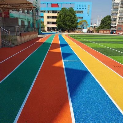 حبيبات مطاطية ملونة مضادة للشيخوخة ، مسار جري بألوان قوس قزح مقاوم للماء