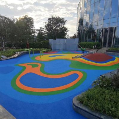 سعر جيد قوس قزح الألوان EPDM المطاط الحبيبية لأرضيات حمام السباحة Colouful متصل