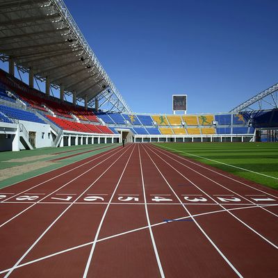 سعر جيد مسار رياضي مطاطي مع مقاومة الأشعة فوق البنفسجية لمتطلبات العملاء متصل
