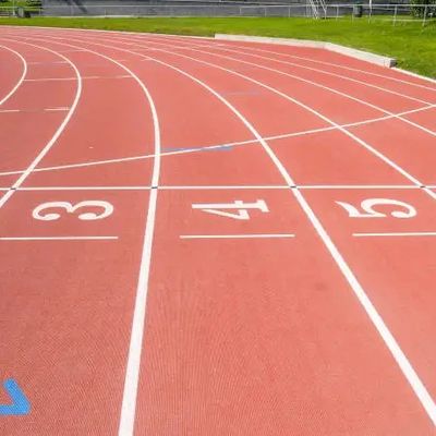 سعر جيد مسارات رياضية قياسية مع سطح ناعم ومقاومة للأشعة فوق البنفسجية متصل