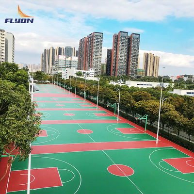 Smooth Or Textured ITF Standard Polyurethane Resin PU Sports Flooring