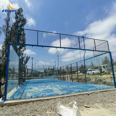سعر جيد سهولة التثبيت ملعب تنس الباديل الأخضر الحجم القياسي متصل
