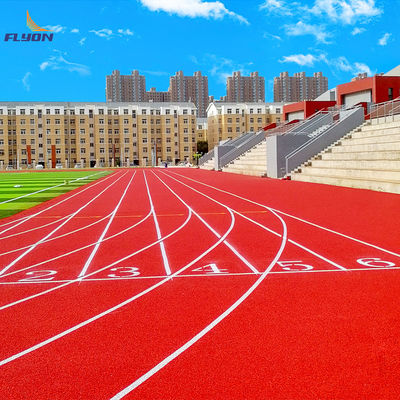 سعر جيد تحديث الأداء الرياضي نظام الصب الكامل مسارات الركض الرياضية السطح المنسوج أعلى مستوى التصميم متصل