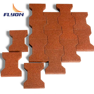 Playground Rubber Flooring Mat with Easy Installation and Endurable Dog bone paver