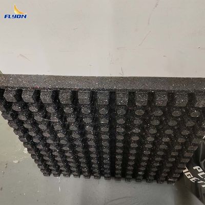 61×61×6 سم حصيرة رياضية مطاطية معاد تدويرها مع ضمان لمدة عامين