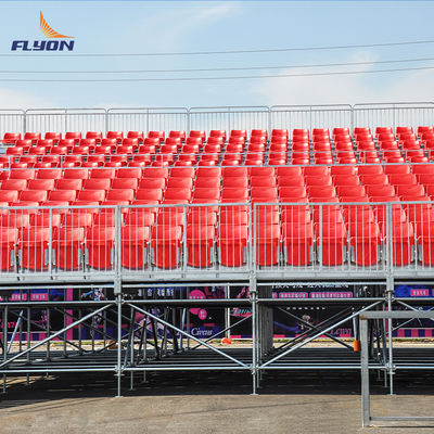 سعر جيد Fast Install Plastic Folding Demountable Bleacher for Football Stadium Seating and Grandstand Seating متصل
