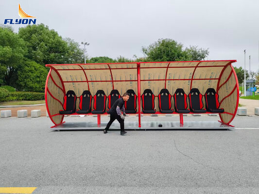 سعر جيد مقاعد كرة القدم المحمولة مقاعد كرة القدم المخصصة للحجم للمستاد المدرسي متصل