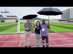 كل الأحوال الجوية مسارات رياضية من البولي يوريثان على أساس خرسانة أسمنتية لأفضل أداء